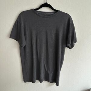 Basic Gray T-Shirt Casual Everyday Tee Short‎ Sleeve Top